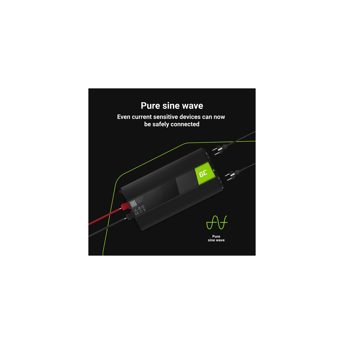 Green Cell KFZ Spannungswandler Power Inverter 24V to 230V 3000 6000W Black — Buy in Cyprus with Fast Delivery