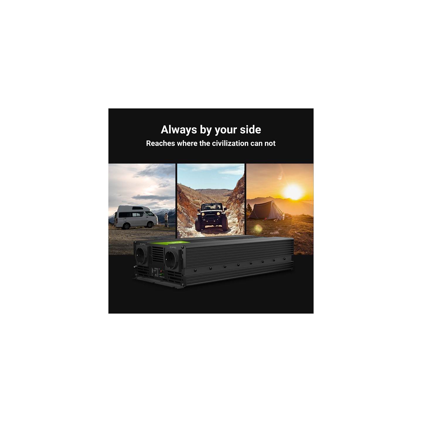 Green Cell KFZ Spannungswandler Power Inverter 24V to 230V 3000 6000W Black — Buy in Cyprus with Fast Delivery