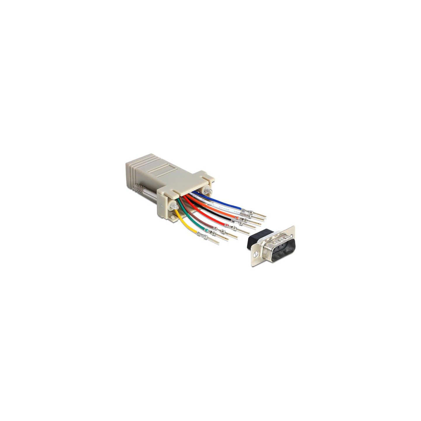 Adapter Sub-D 9 Pin male to RJ45 female assembly kit - Serieller Adapter - RJ-45 (W) — Buy in Cyprus with Fast Delivery
