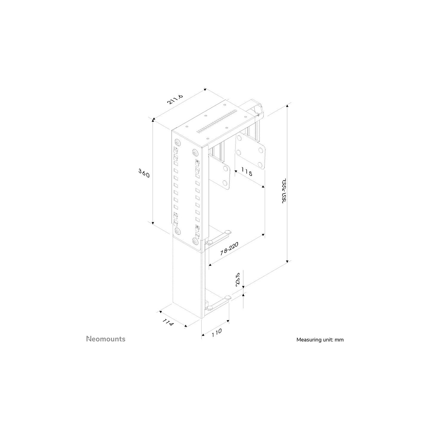 Neomounts Universeller PC-Halter 30KG CPU-D100BLACK — Buy in Cyprus with Fast Delivery