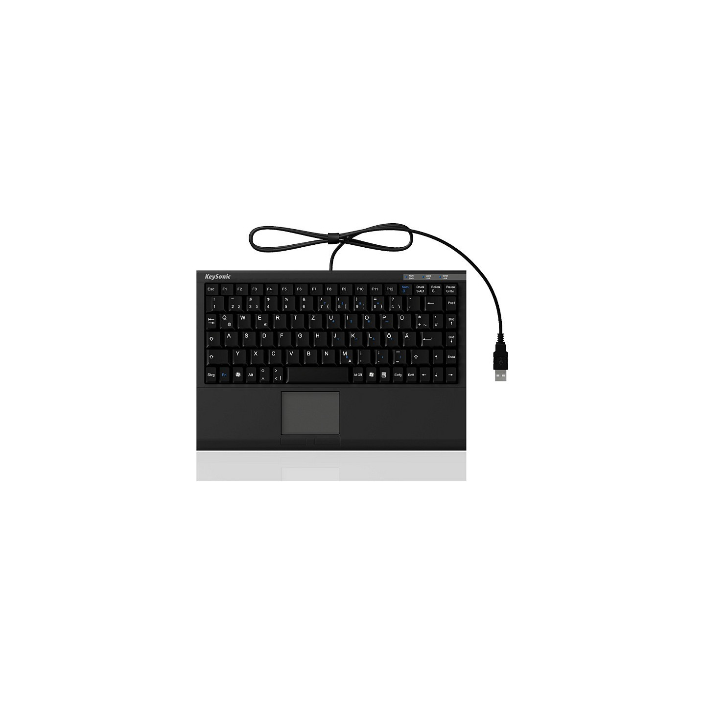 KeySonic TAS ACK-540U+ Corded (DE) MINI Touchpad SoftSkin sw — Buy in Cyprus with Fast Delivery