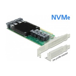 PCI Express x16 Karte zu 8 x intern SFF-8643 NVMe - Low Profile Formfaktor — Buy in Cyprus with Fast Delivery