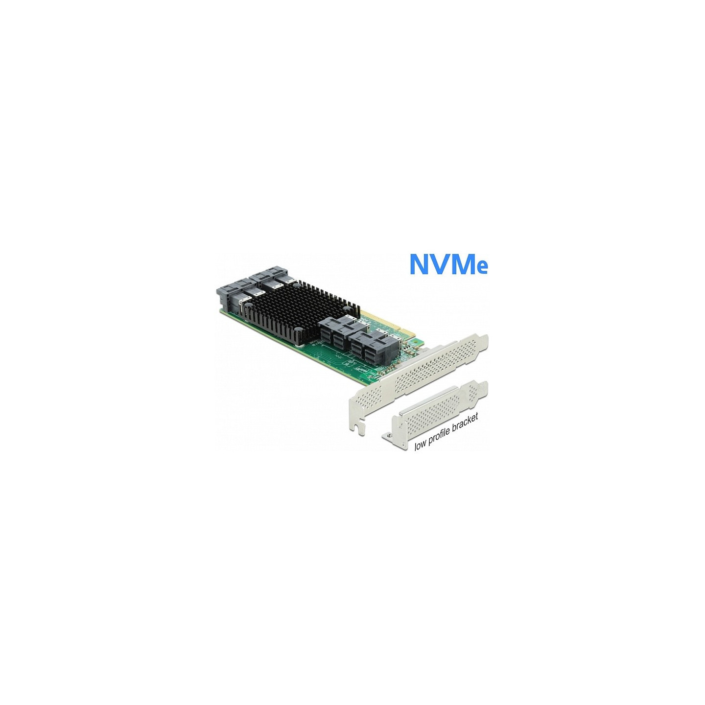 PCI Express x16 Karte zu 8 x intern SFF-8643 NVMe - Low Profile Formfaktor — Buy in Cyprus with Fast Delivery