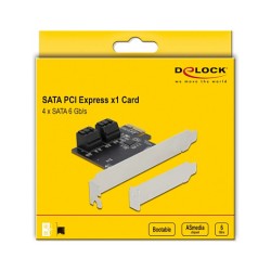 4 Port SATA PCI Express x1 Karte - Low Profile Formfaktor — Buy in Cyprus with Fast Delivery