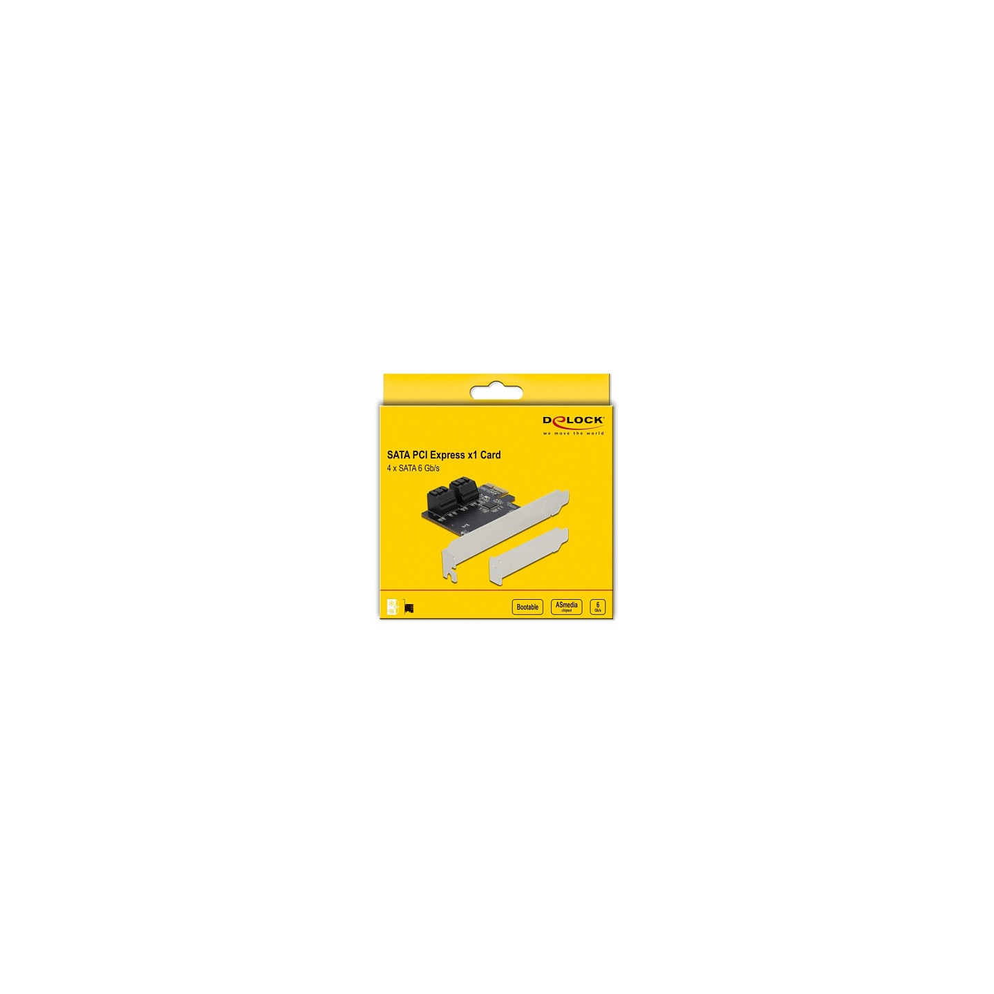 4 Port SATA PCI Express x1 Karte - Low Profile Formfaktor — Buy in Cyprus with Fast Delivery