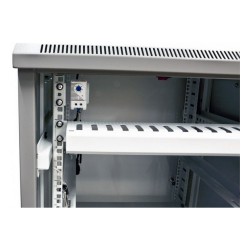 ALLNET Netzwerkschrank 19' 42HE B600 T 800mm Glastür Lichtgrau SNB-Serie — Buy in Cyprus with Fast Delivery