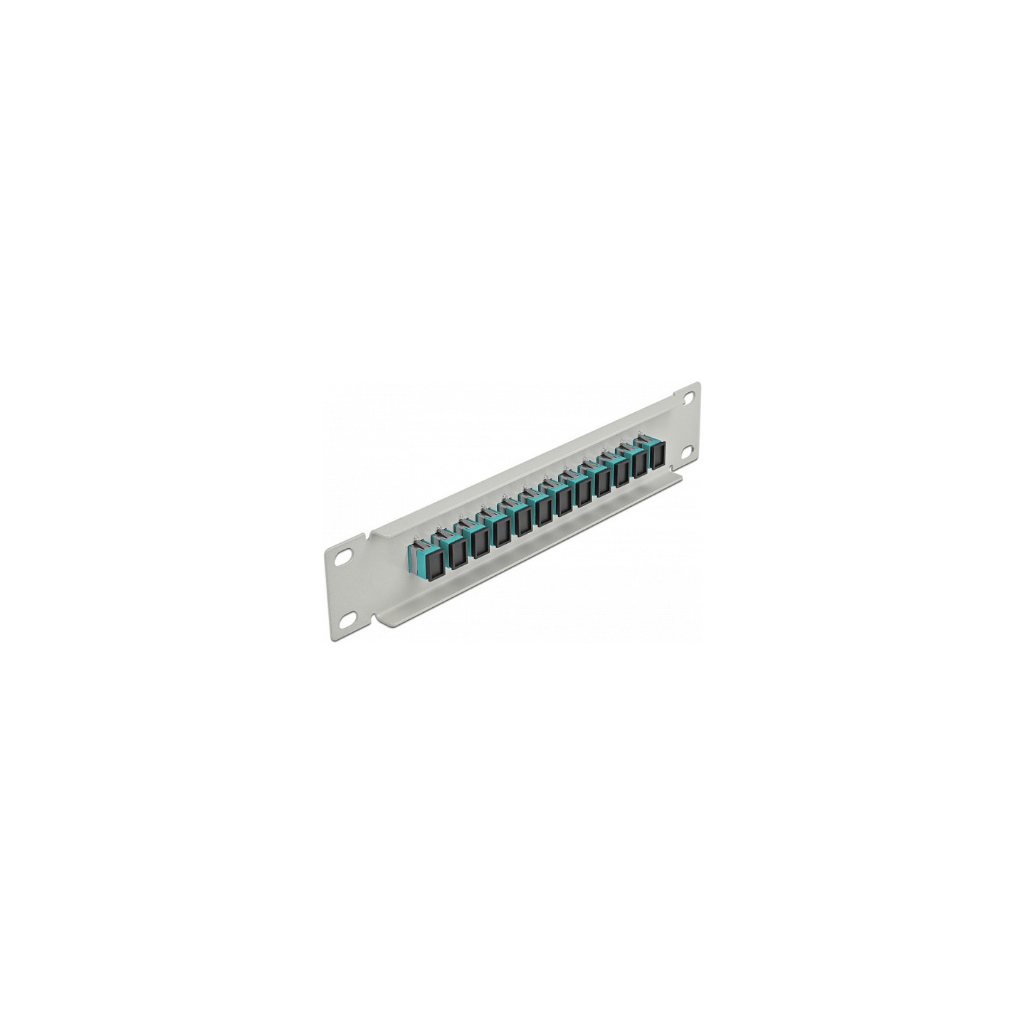 Delock 10? LWL Patchpanel 12 Port SC Simplex aqua 1 HE grau — Buy in Cyprus with Fast Delivery