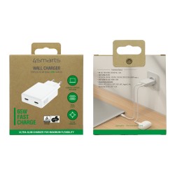 4smarts Netzladegert PDPlug Slim Dual 65W GaN 2C. wei — Buy in Cyprus with Fast Delivery