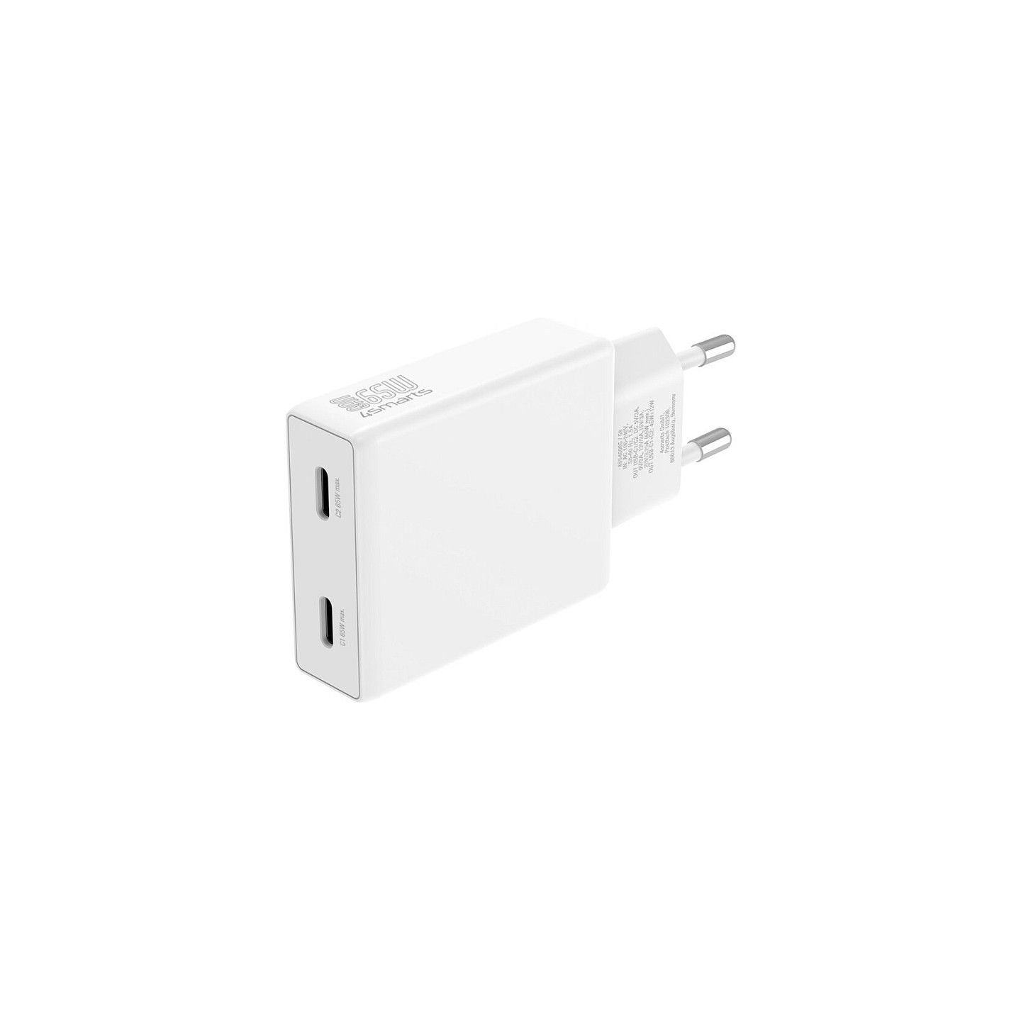 4smarts Netzladegert PDPlug Slim Dual 65W GaN 2C. wei — Buy in Cyprus with Fast Delivery