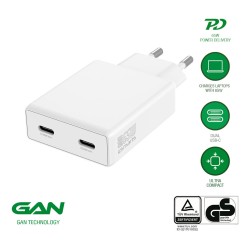 4smarts Netzladegert PDPlug Slim Dual 65W GaN 2C. wei — Buy in Cyprus with Fast Delivery