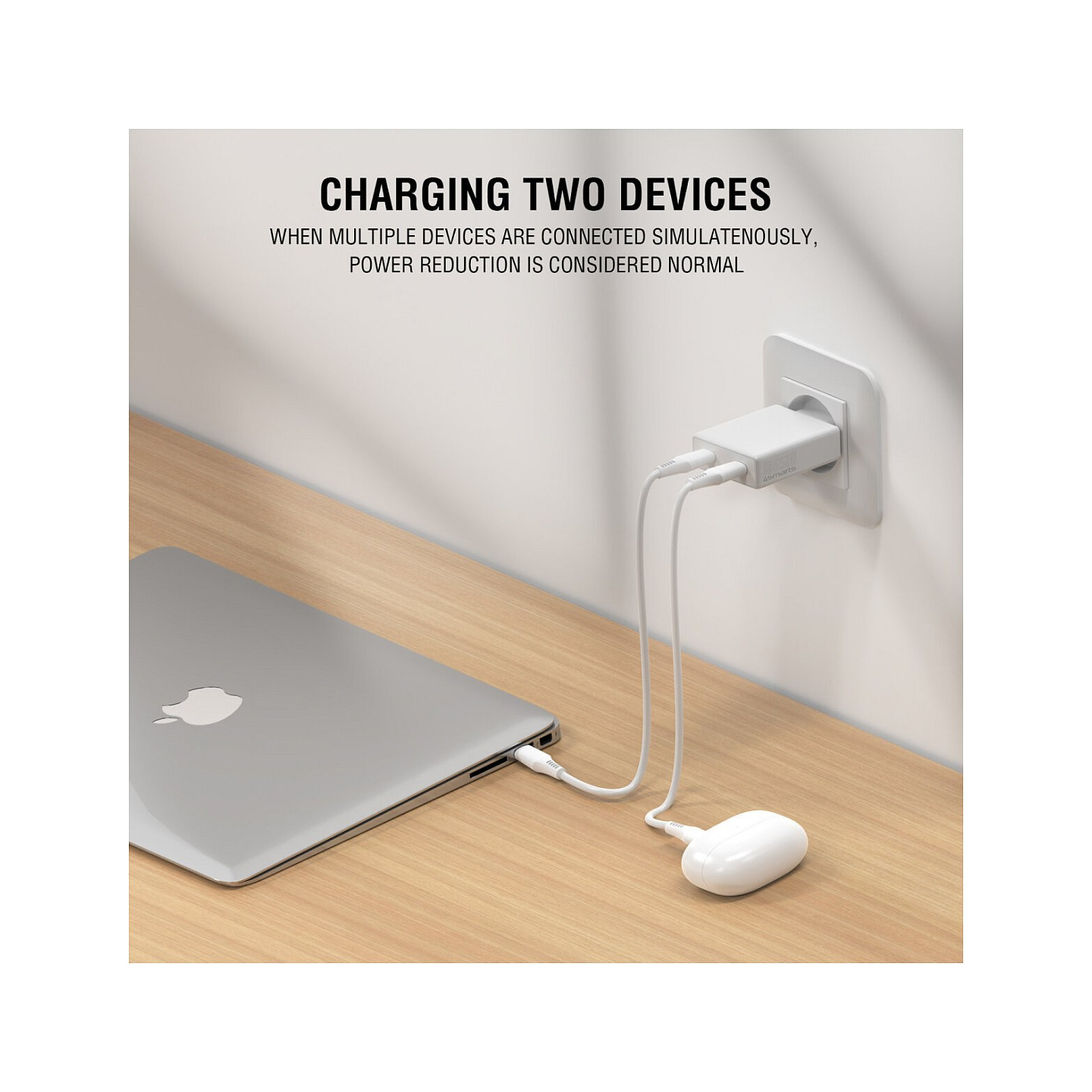 4smarts Netzladegert PDPlug Slim Dual 65W GaN 2C. wei — Buy in Cyprus with Fast Delivery