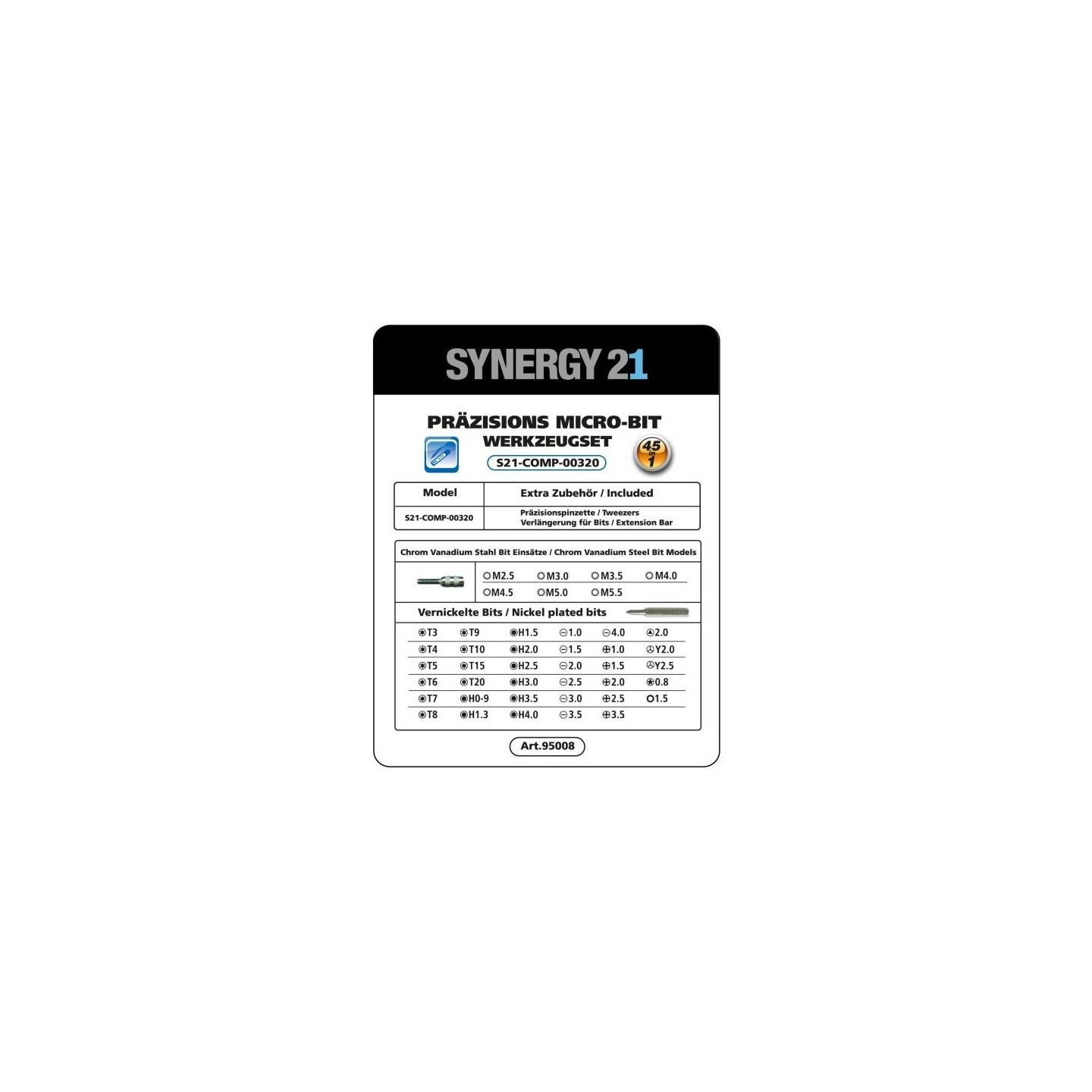 Synergy 21 Tools - elektrischer AKKU Schrauber Mini Schraubenzieher — Buy in Cyprus with Fast Delivery