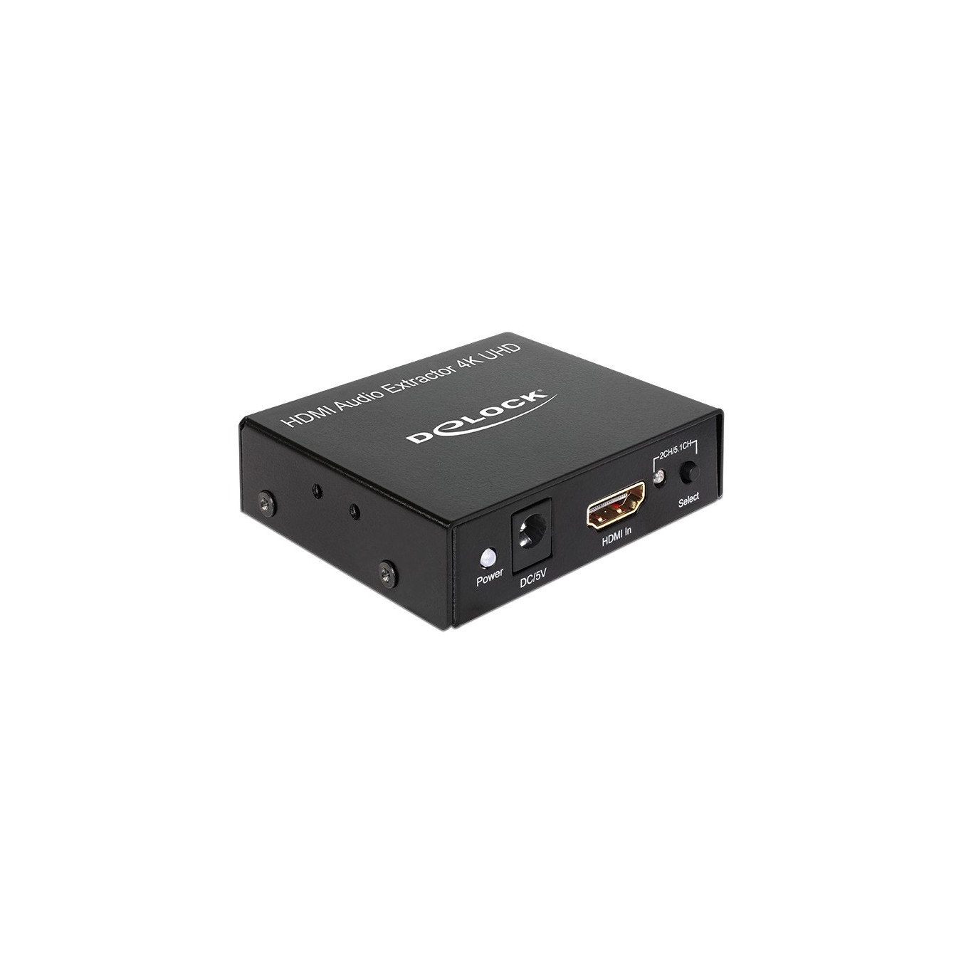 DeLOCK HDMI to HDMI Audio Extractor - 62692 - 4K (3840x2160), S/PDIF Output, Black — Buy in Cyprus with Fast Delivery