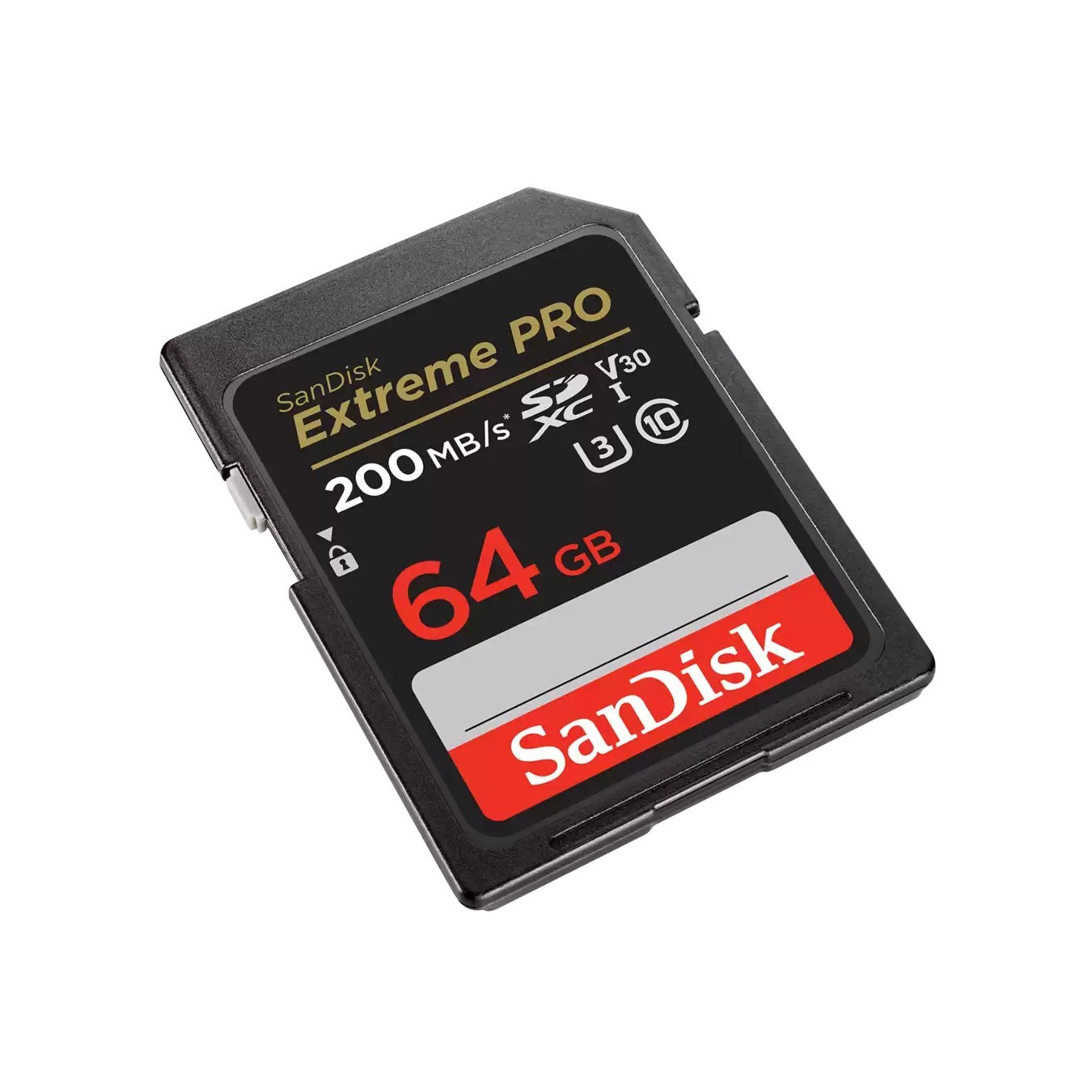SanDisk Extreme PRO SDXC Memory Card - 64GB - 200MB/s Read, 90MB/s Write, Black — Buy in Cyprus with Fast Delivery