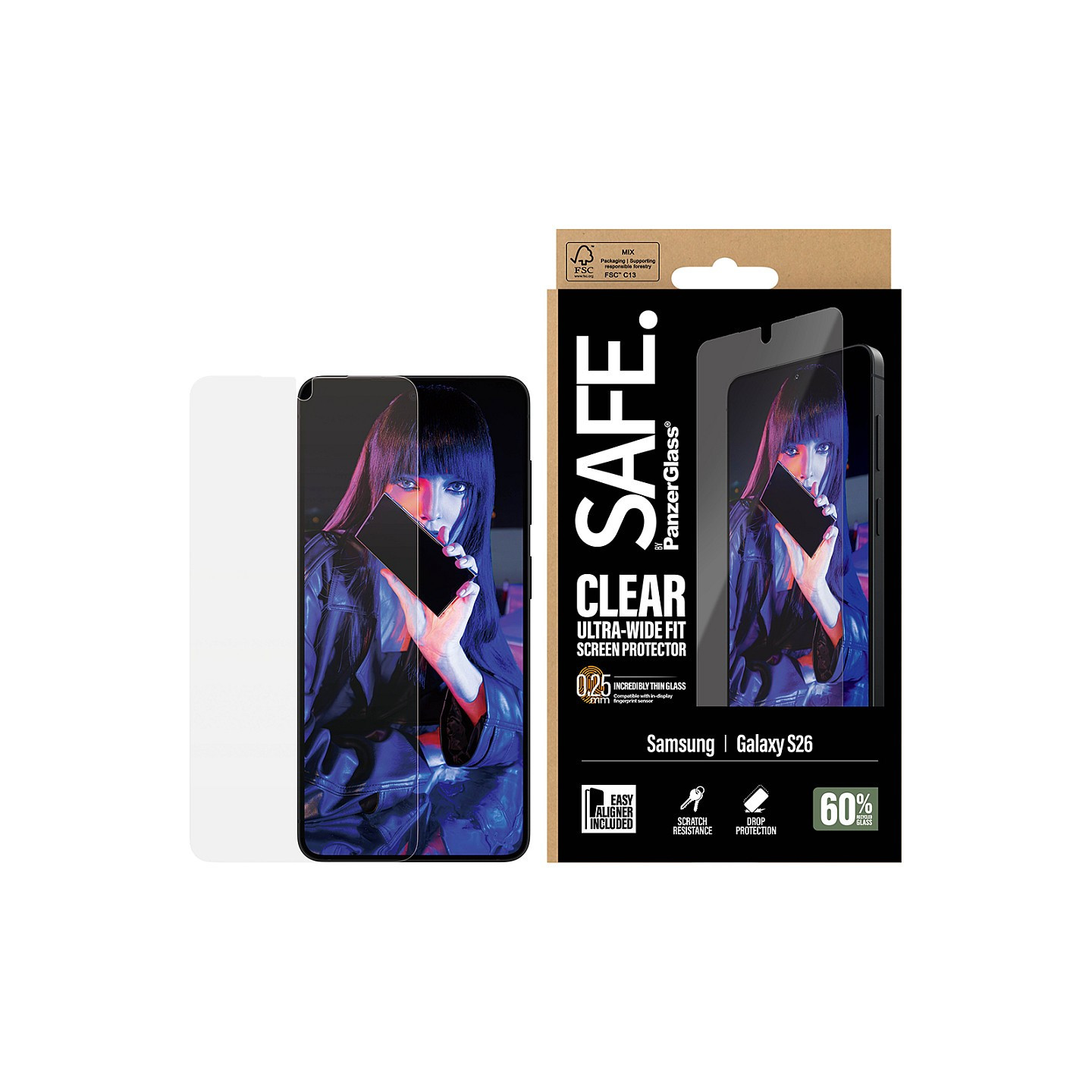 PanzerGlass SAFE Displayschutz Samsung Galaxy S26 Ultra-Wide Fit m. EasyAligner — Buy in Cyprus with Fast Delivery