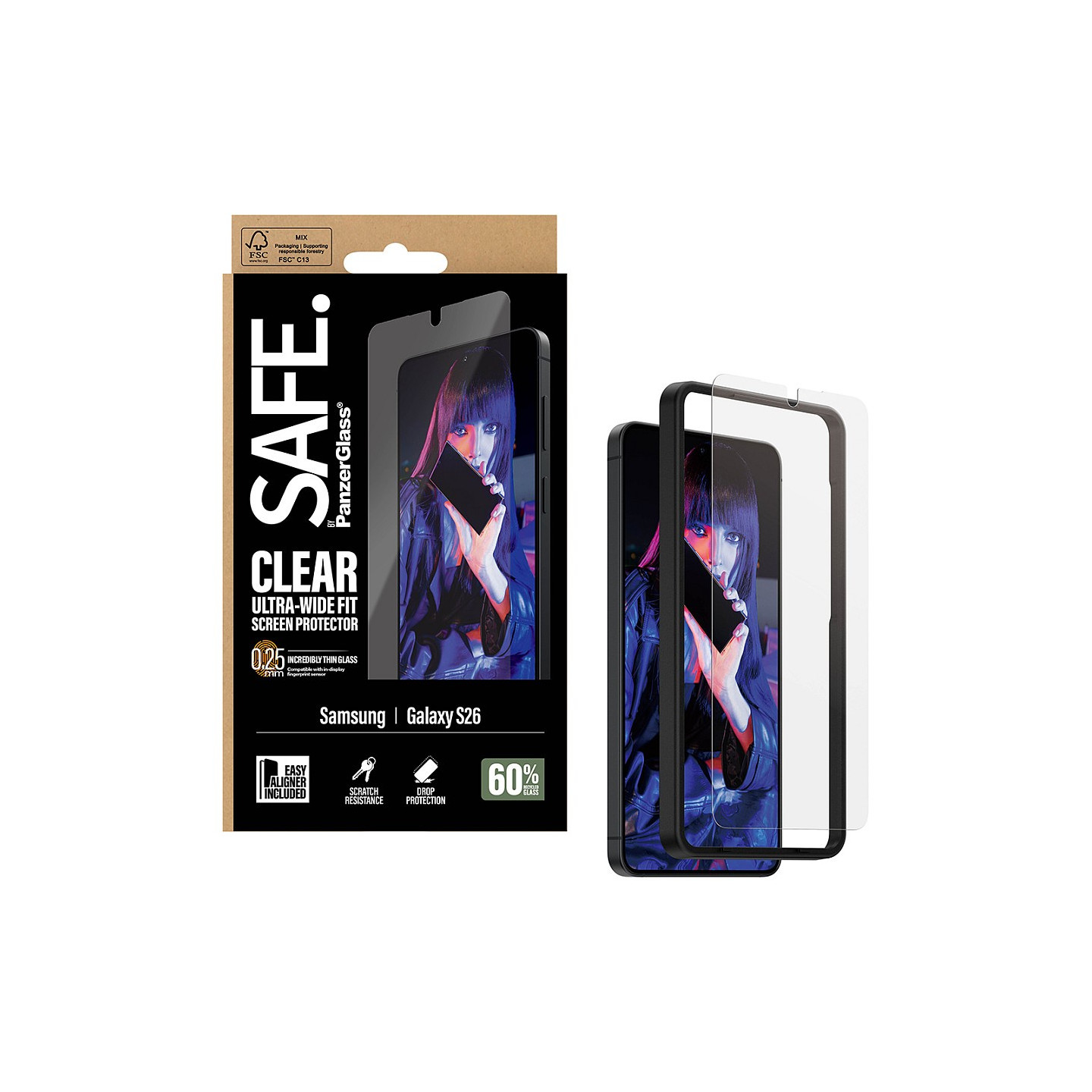 PanzerGlass SAFE Displayschutz Samsung Galaxy S26 Ultra-Wide Fit m. EasyAligner — Buy in Cyprus with Fast Delivery