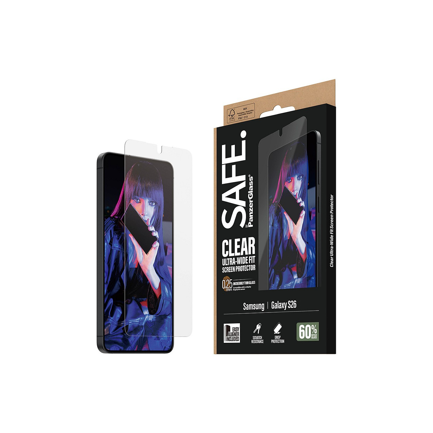 PanzerGlass SAFE Displayschutz Samsung Galaxy S26 Ultra-Wide Fit m. EasyAligner — Buy in Cyprus with Fast Delivery