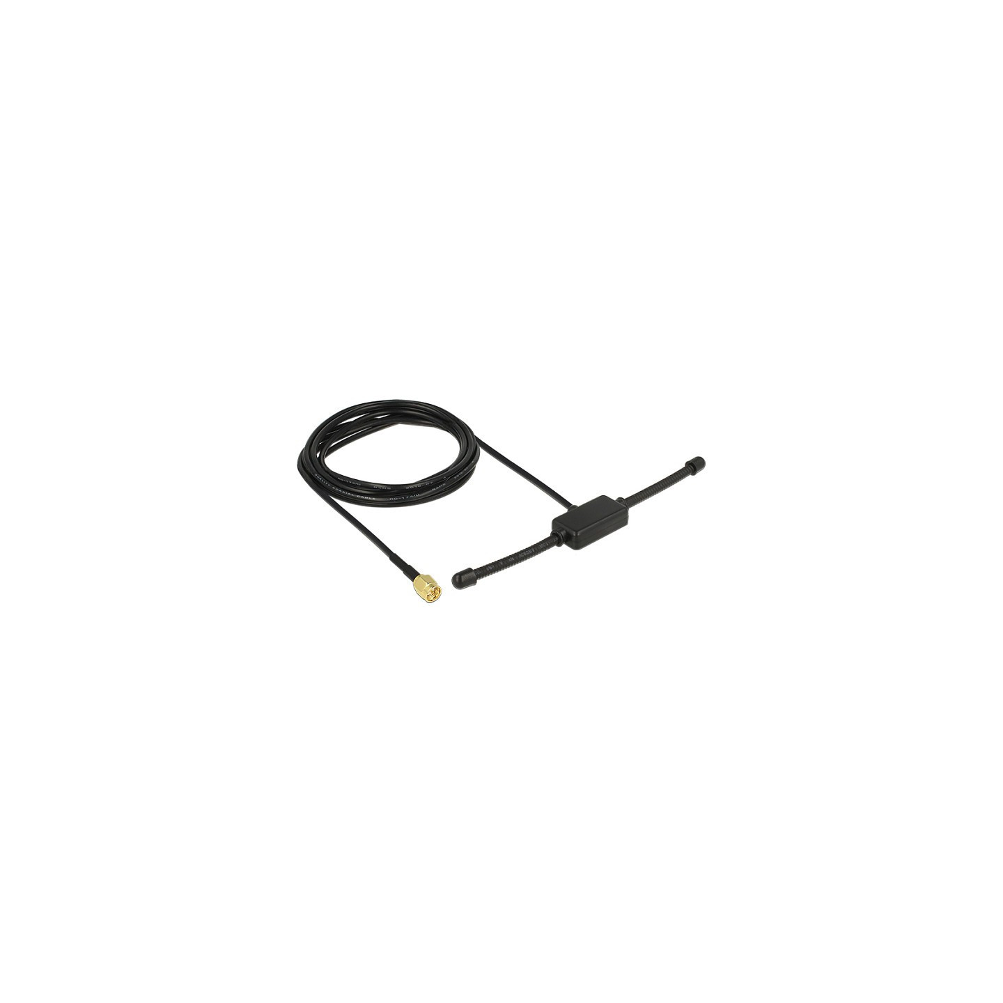 Delock ISM 433 MHz Antenne SMA Stecker 3 dBi omnidirektional starr schwarz Klebemontage — Buy in Cyprus with Fast Delivery
