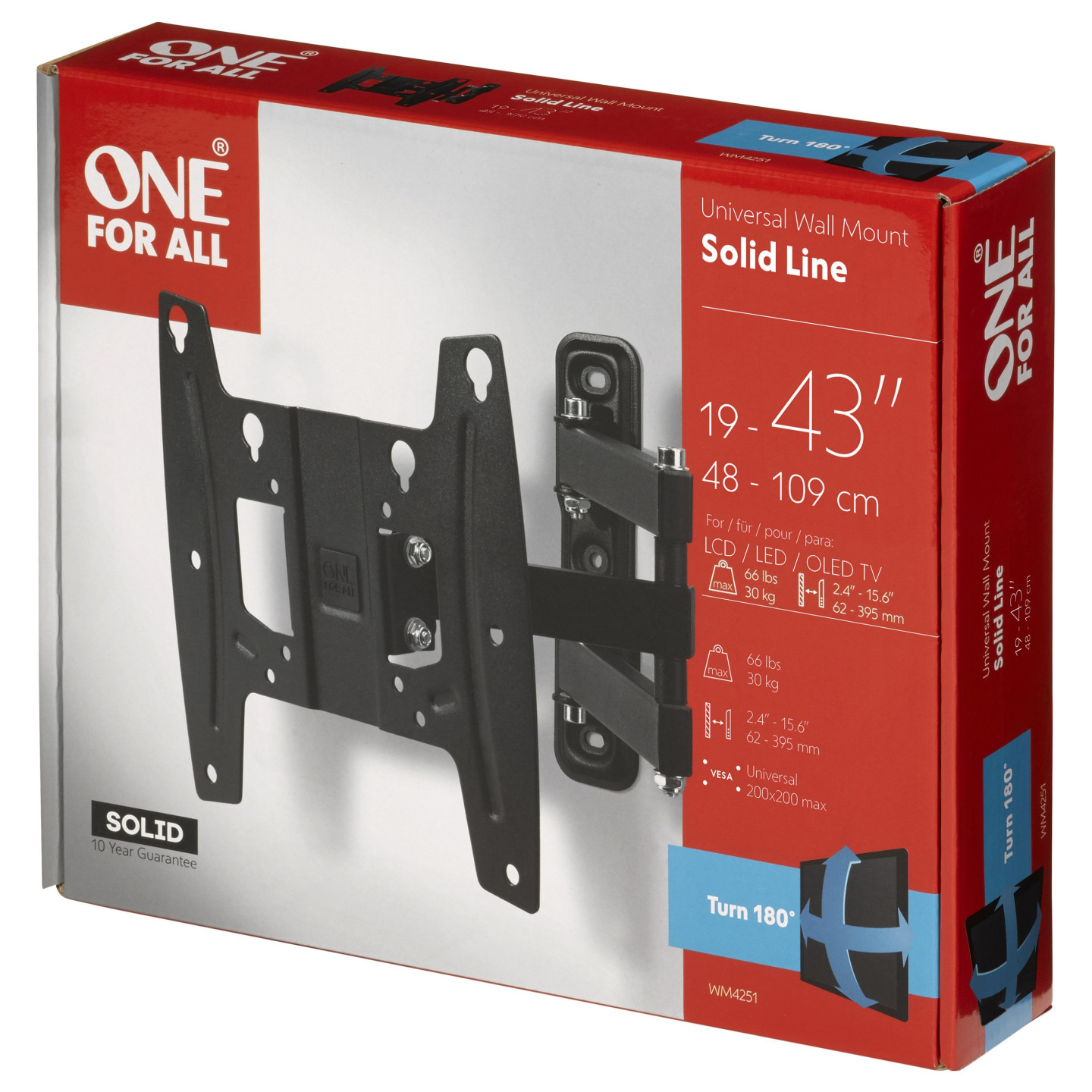 One for all TV Wandhalterung Drehbar (schwarz) — Buy in Cyprus with Fast Delivery