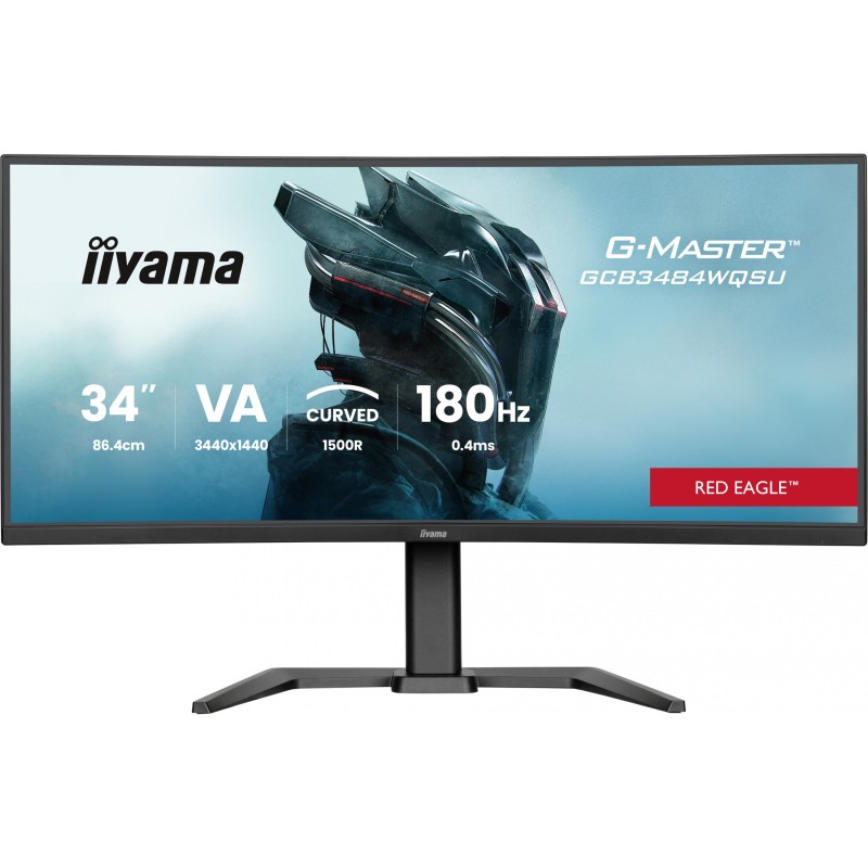 Buy iiyama G-MASTER GCB3484WQSU - 34-inch UWQHD Curved 1500R - 3440x1440, 180Hz,... in Cyprus, Nicosia, Limassol, Larnaka, Pafos