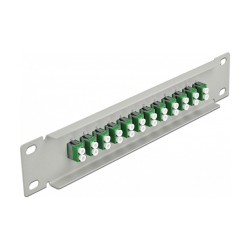 Delock 10? LWL Patchpanel 12 Port LC Duplex grün 1 HE grau — Buy in Cyprus with Fast Delivery