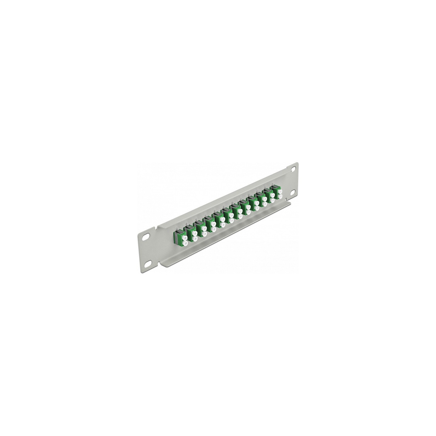 Delock 10? LWL Patchpanel 12 Port LC Duplex grün 1 HE grau — Buy in Cyprus with Fast Delivery