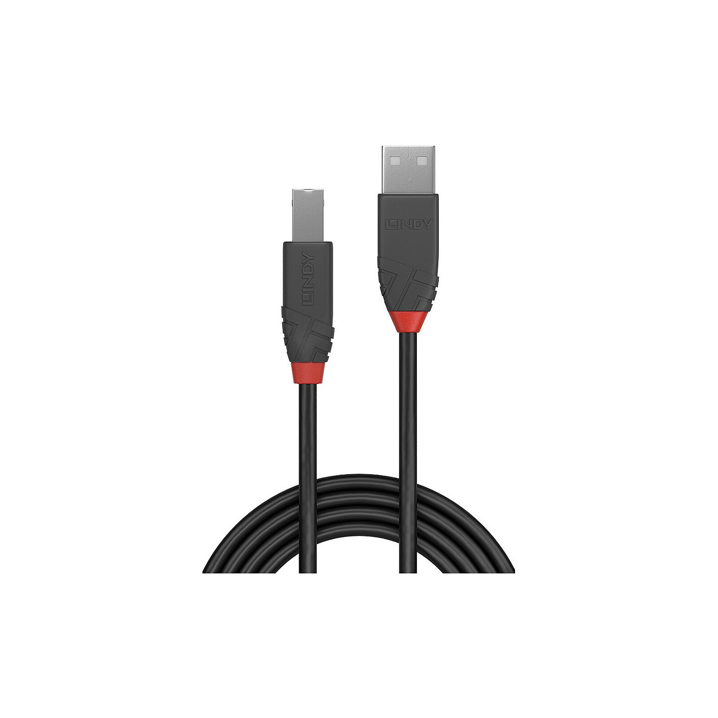 LINDY USB 2.0 Kabel Typ A B Anthra Line M M 7.5m — Buy in Cyprus with Fast Delivery