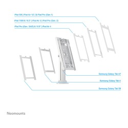 drehbare Tablet-Tischhalterung für 9.7-11'' Tablets DS15-640WH1 Neomounts White — Buy in Cyprus with Fast Delivery