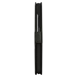 dbramante1928 Lynge - Flip-Hlle fr Mobiltelefon - genarbtes Leder - Schwarz - fr Samsung Galaxy S21+ 5G
