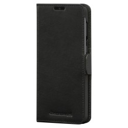dbramante1928 Lynge - Flip-Hlle fr Mobiltelefon - genarbtes Leder - Schwarz - fr Samsung Galaxy S21+ 5G