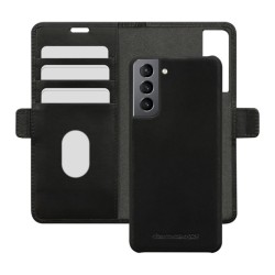 dbramante1928 Lynge - Flip-Hlle fr Mobiltelefon - genarbtes Leder - Schwarz - fr Samsung Galaxy S21+ 5G