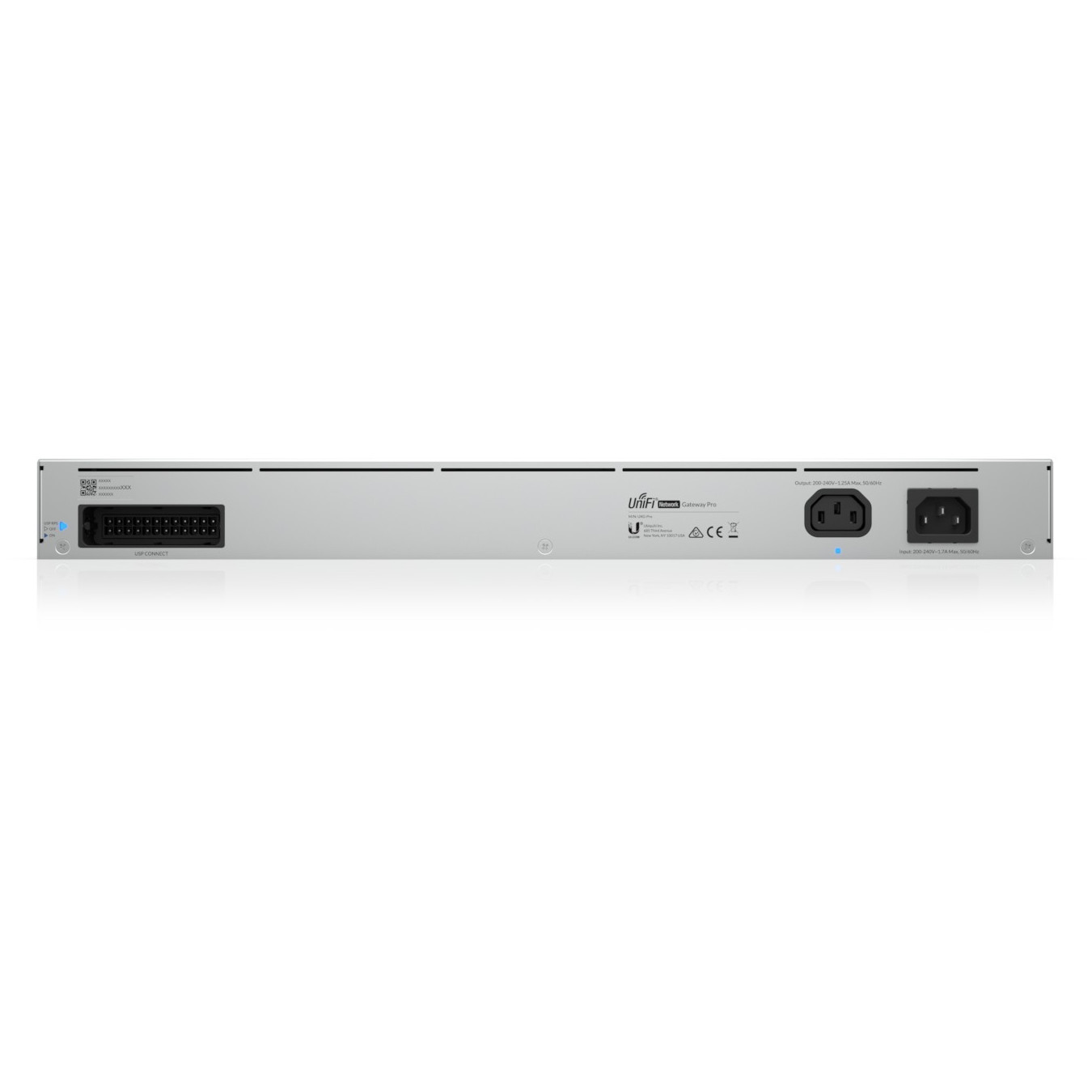 Ubiquiti UniFi Next-Generation Gateway Pro - UXG-Pro - 1U Rack, Aluminum, 2GB RAM, 1.7GHz CPU, 2x GbE LAN