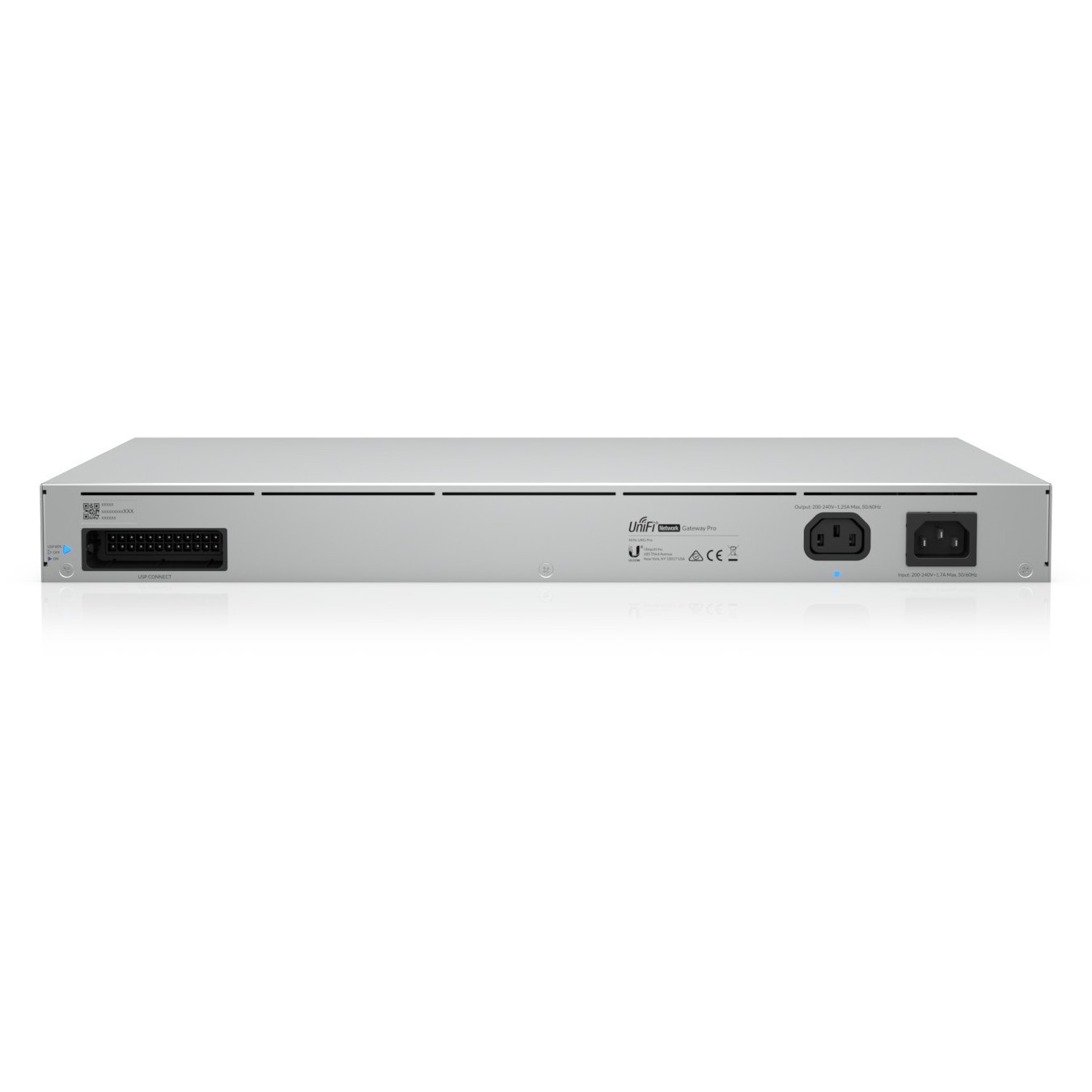 Ubiquiti UniFi Next-Generation Gateway Pro - UXG-Pro - 1U Rack, Aluminum, 2GB RAM, 1.7GHz CPU, 2x GbE LAN