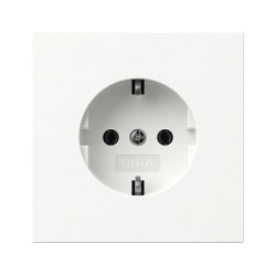 GIRA 418870 SCHUKO-Steckd. Flächenschalter Reinweiß — Buy in Cyprus with Fast Delivery