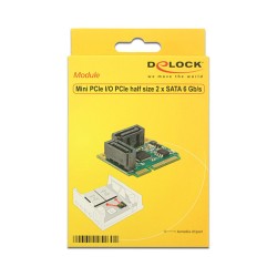 Mini PCIe I O PCIe half size 2 x SATA 6 Gb s — Buy in Cyprus with Fast Delivery