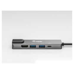 Equip Dock USB-C- to HDMI.2xUSB3.0.GbE.100WPD 25cm si — Buy in Cyprus with Fast Delivery