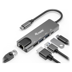 Equip Dock USB-C- to HDMI.2xUSB3.0.GbE.100WPD 25cm si — Buy in Cyprus with Fast Delivery