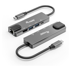 Equip Dock USB-C- to HDMI.2xUSB3.0.GbE.100WPD 25cm si — Buy in Cyprus with Fast Delivery