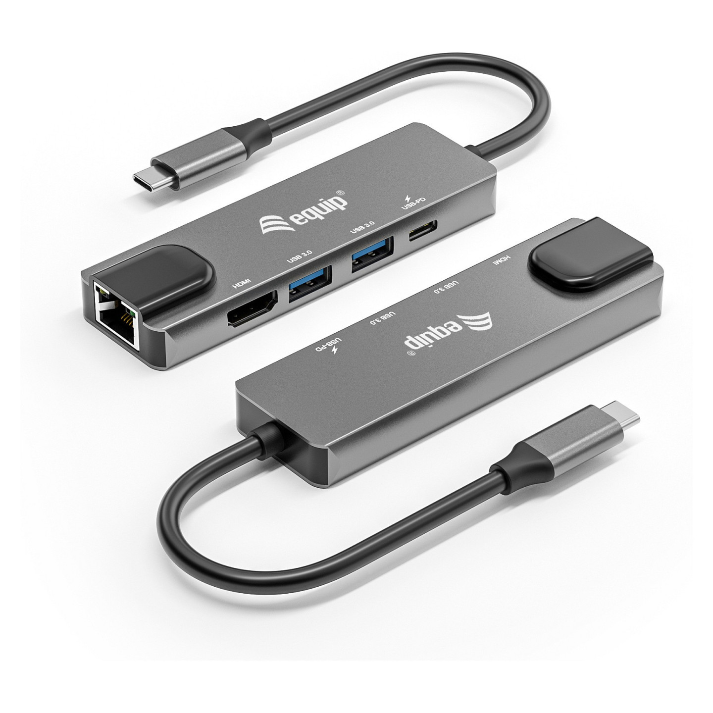 Equip Dock USB-C- to HDMI.2xUSB3.0.GbE.100WPD 25cm si — Buy in Cyprus with Fast Delivery