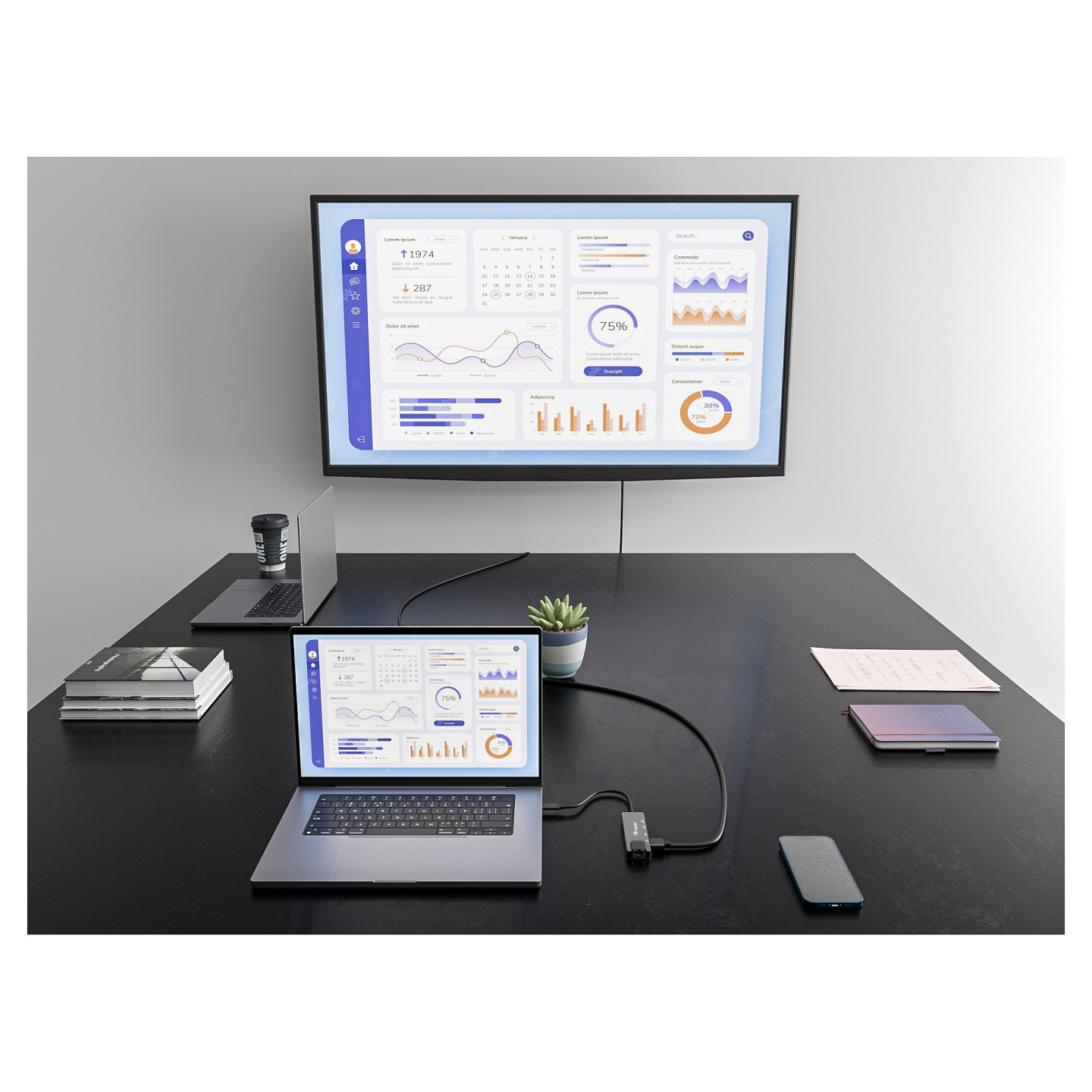 Equip Dock USB-C- to HDMI.2xUSB3.0.GbE.100WPD 25cm si — Buy in Cyprus with Fast Delivery
