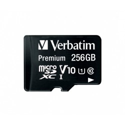 Buy Verbatim Premium microSDXC 256GB - Class 10 UHS-I (U1), 90MB/s Read 10MB/s W... in Cyprus, Nicosia, Limassol, Larnaka, Pafos
