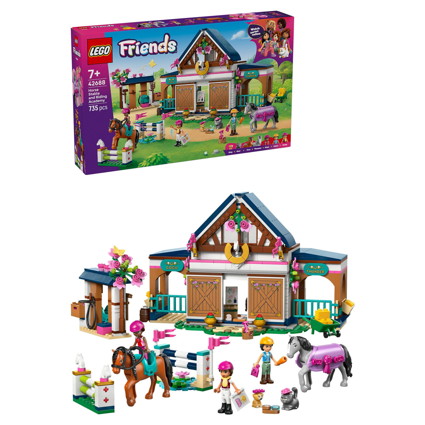 LEGO 42688 Friends Pferdestall und Reitschule — Buy in Cyprus with Fast Delivery