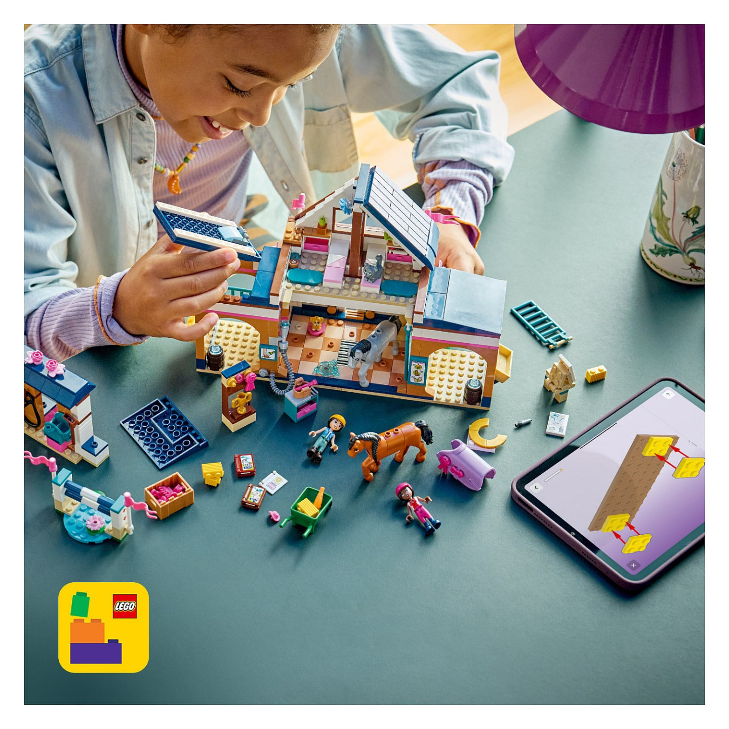 LEGO 42688 Friends Pferdestall und Reitschule — Buy in Cyprus with Fast Delivery