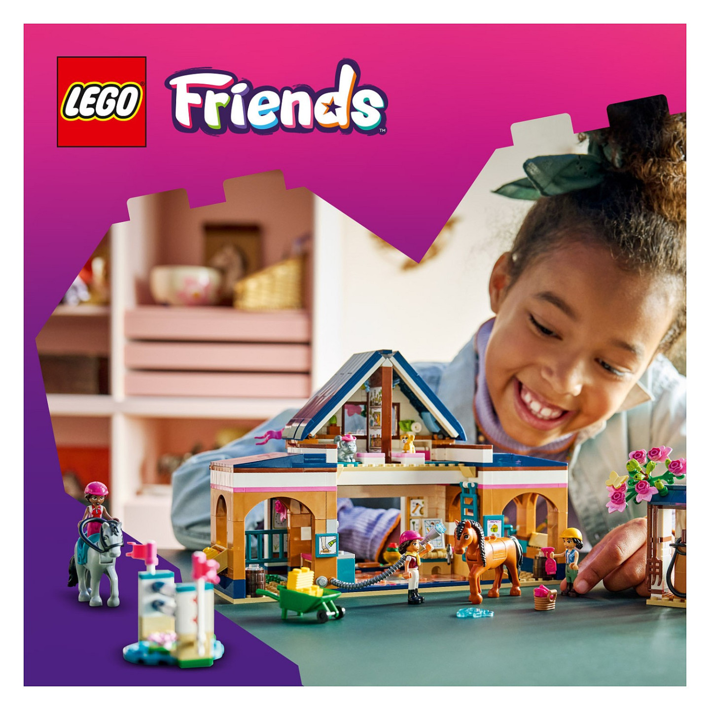 LEGO 42688 Friends Pferdestall und Reitschule — Buy in Cyprus with Fast Delivery