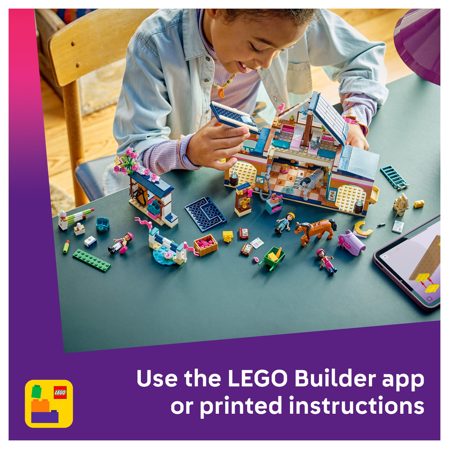 LEGO 42688 Friends Pferdestall und Reitschule — Buy in Cyprus with Fast Delivery
