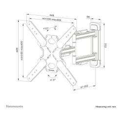 Wandhalterung. voll beweglich. für 32-65' Bildschirme 40KG WL40S-850BL14 Neomounts — Buy in Cyprus with Fast Delivery