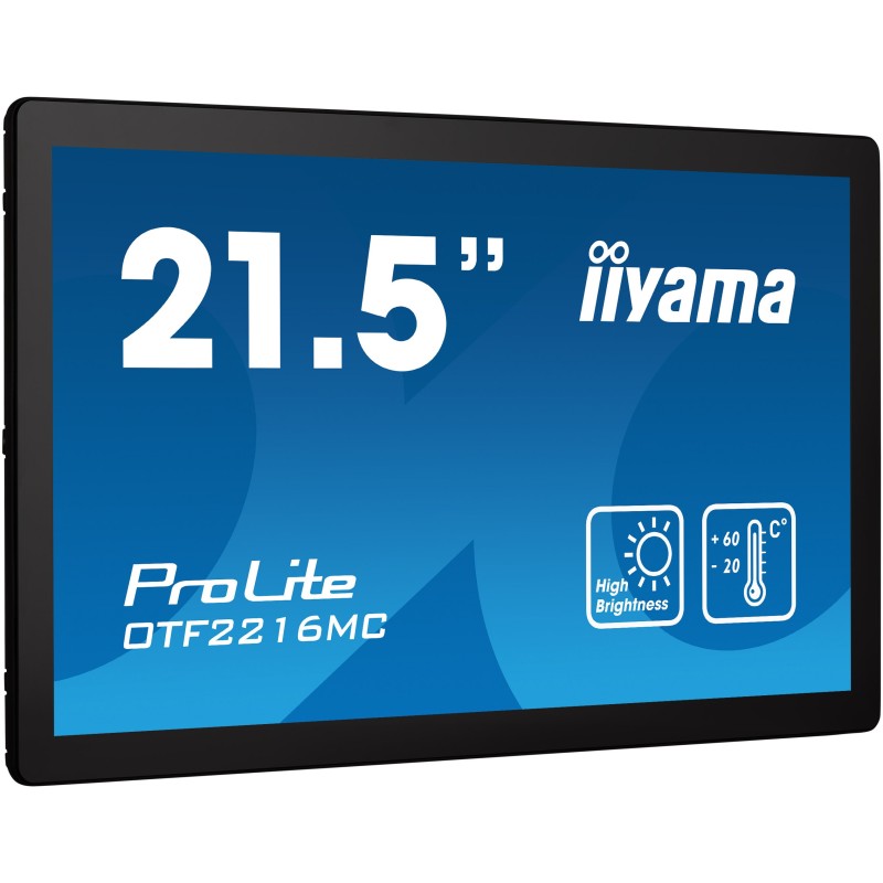Buy iiyama OTF2216MC-B1 - 21.5" Full HD High-Brightness PCAP Touchscreen (Black)... in Cyprus, Nicosia, Limassol, Larnaka, Pafos