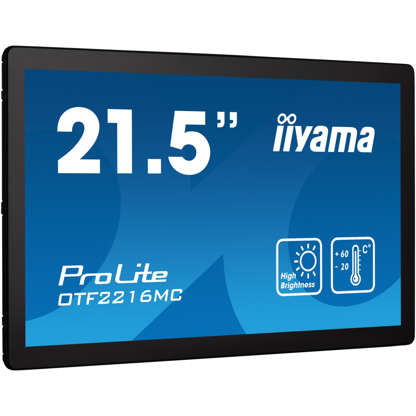 iiyama OTF2216MC-B1 - 21.5" Full HD High-Brightness PCAP Touchscreen (Black) - HDMI, DisplayPort, USB