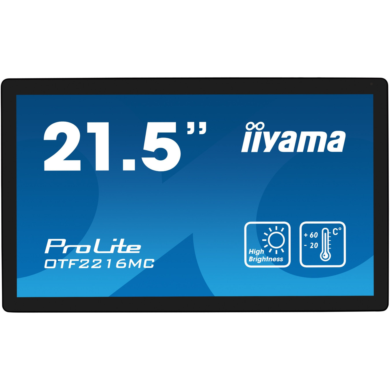 iiyama OTF2216MC-B1 - 21.5" Full HD High-Brightness PCAP Touchscreen (Black) - HDMI, DisplayPort, USB