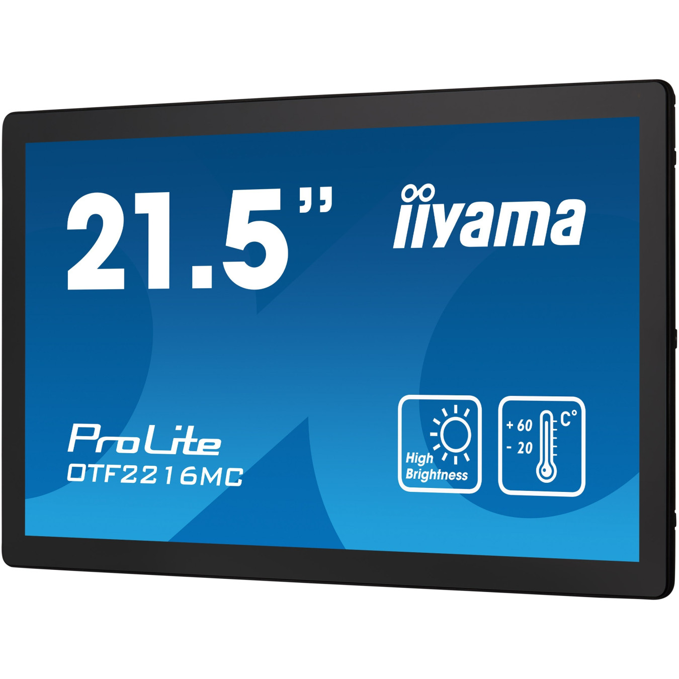 iiyama OTF2216MC-B1 - 21.5" Full HD High-Brightness PCAP Touchscreen (Black) - HDMI, DisplayPort, USB